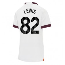 Manchester City Rico Lewis #82 Bortatröja Dam 2023-24 Korta ärmar